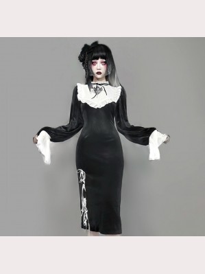 Religieuse Gothic Dress OP by Blood Supply (BSY89)